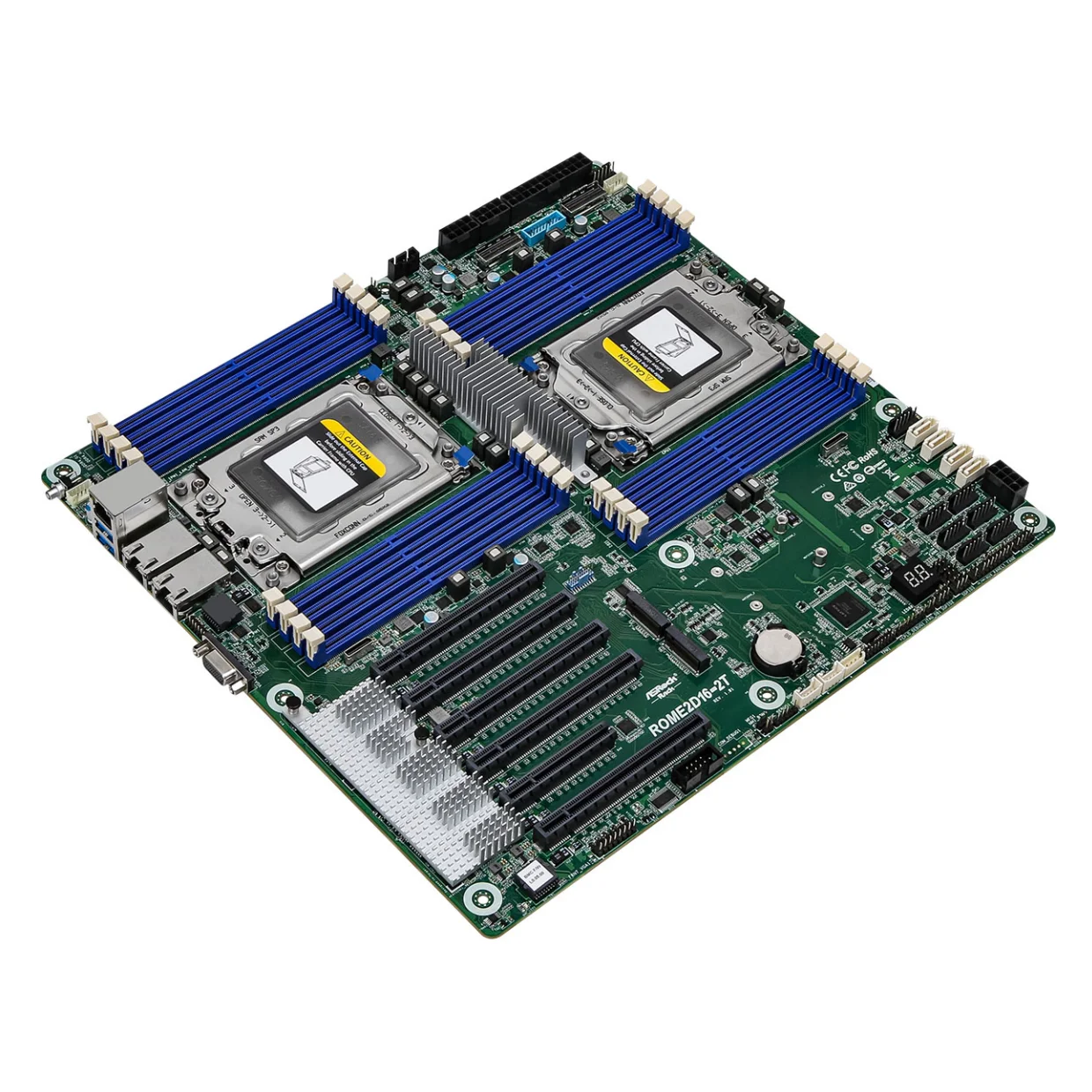 

Новая оригинальная стойка ASRock ROME2D16-2T с двумя разъемами SP3 для процессоров AMD EPYC 7002/7003, серверная материнская плата LGA4094 DDR4 RJ45 BMC