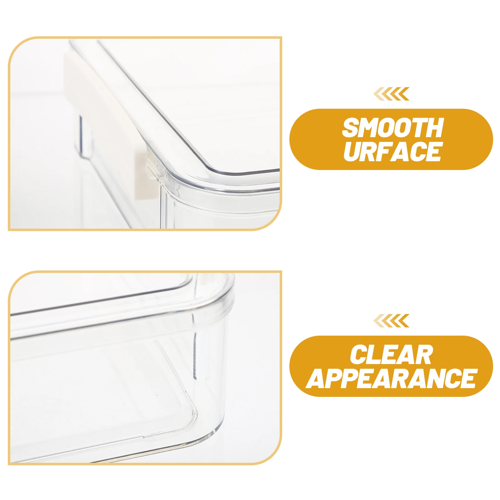 

Clear File Box A4 Document Storage Container Stackable Plastic Organizer Large Capacity Storage Bin for Office