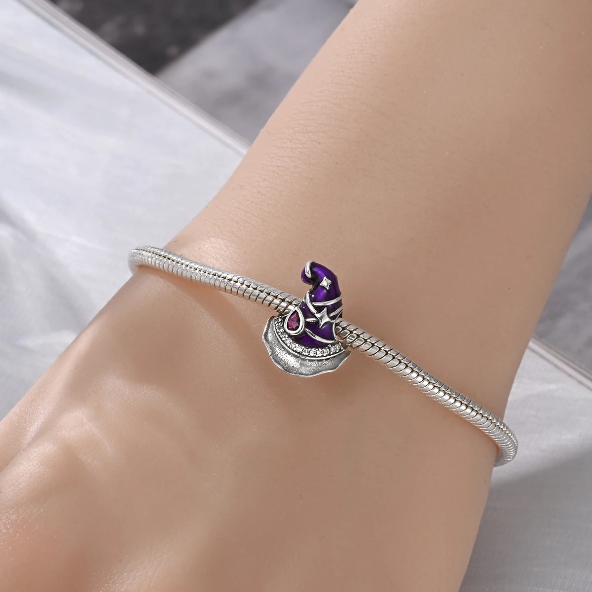 Pendant Charm Bead 925 Sterling Silver Halloween Magic Hat Beads Fit Original Bracelet for Jewelry Making Valentine's Day gift