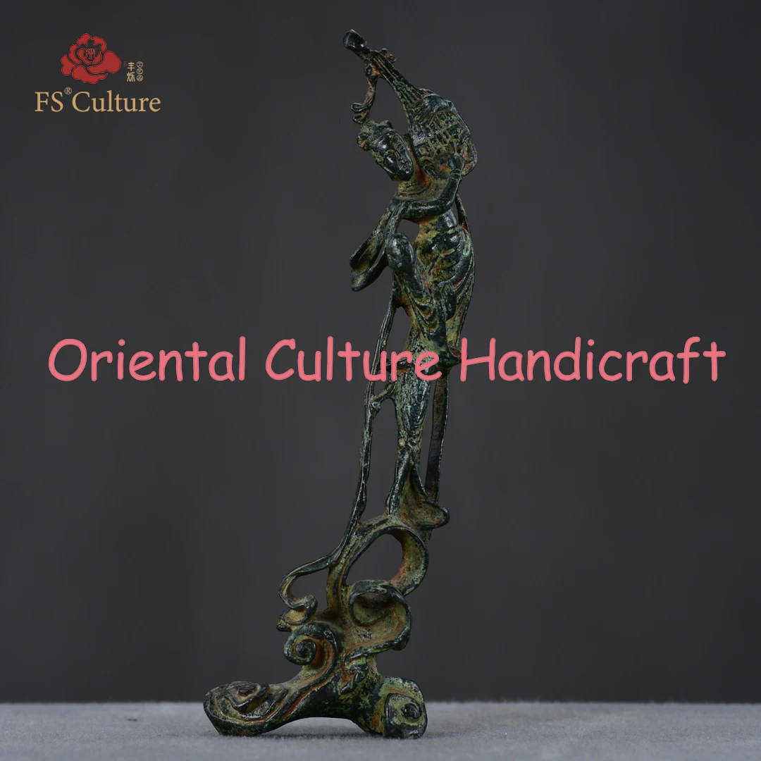 

Chinese Antique Dunhuang Grottoes Bronzes, Ladies Flying Shapes, Home Accessories, Exquisite Handicrafts, Worthy Of Collection