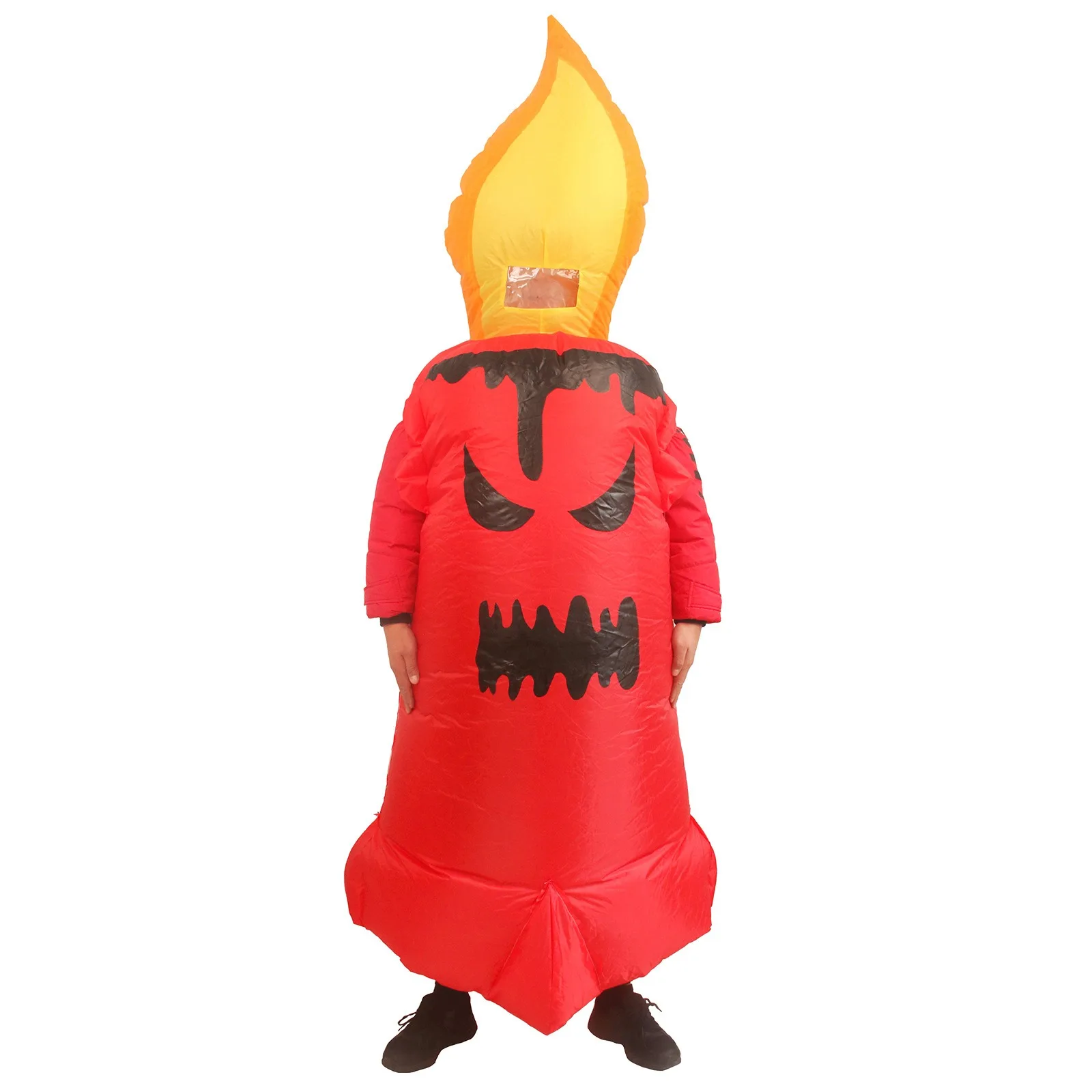 

Fire Demon Candle Stage Performers Use Holiday Party Costumes To Make Scary Inflatable Costumes