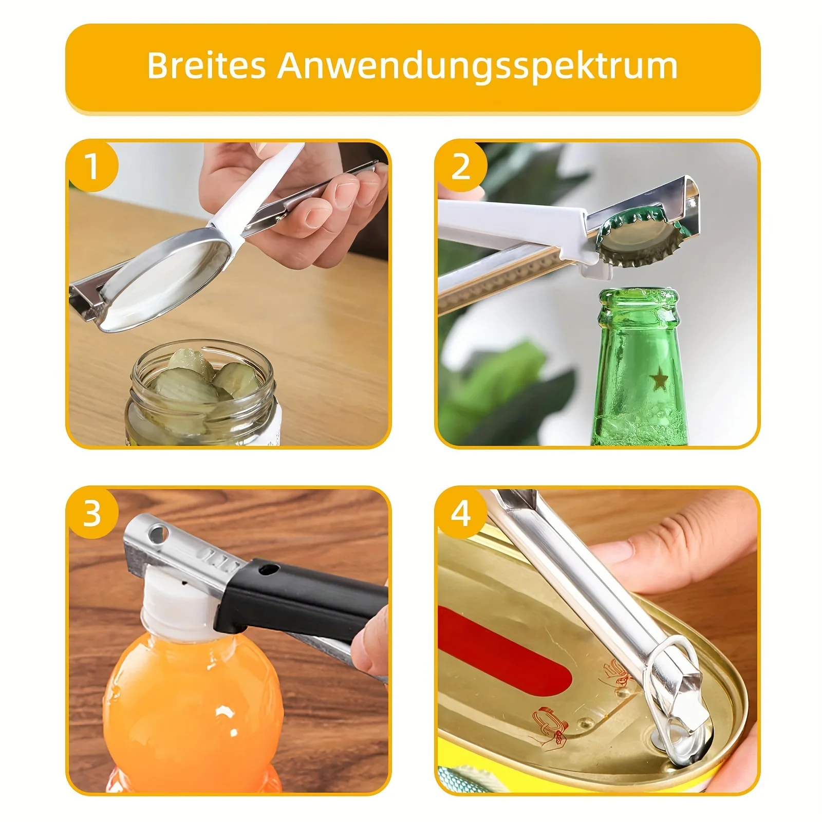Adjustable can opener glass can opener screw bottle cap screw cap opener beer bottle opener multi-purpose