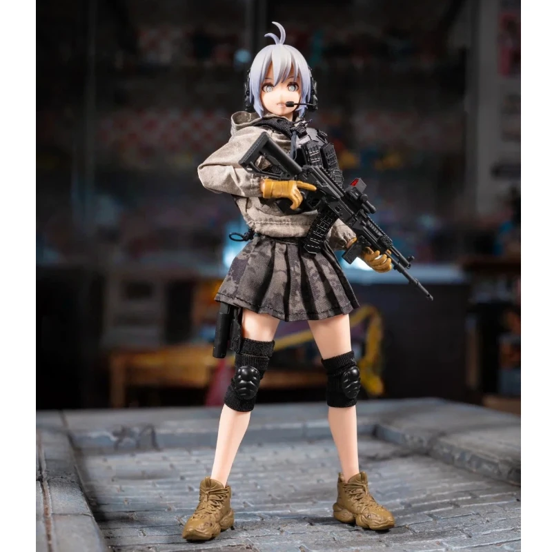 

Коллекционная фигурка Pa003 Pocket Art Series Vol.3 Sasha, масштаб 1/12, 6 дюймов, женская солдатская кукла с подвижными суставами и тканевой одеждой