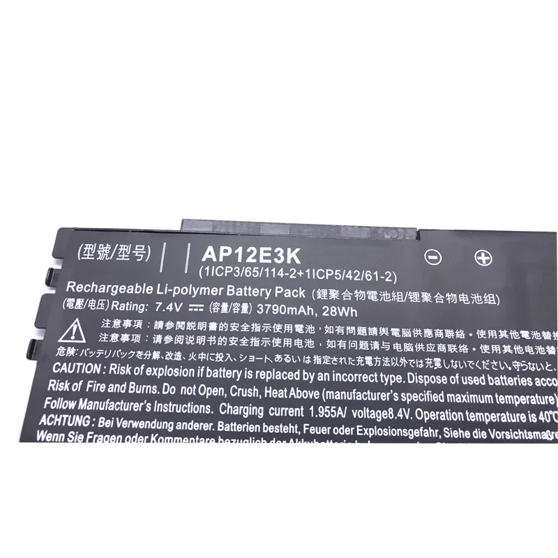 Imagem -05 - Bateria do Portátil para Acer Aspire s7 S7191 Ultrabook 11 Cp3 65 1142 Cp5 41 61-2 7.4v 3790mah 28wh Novo Lmdtk-ap12e3k