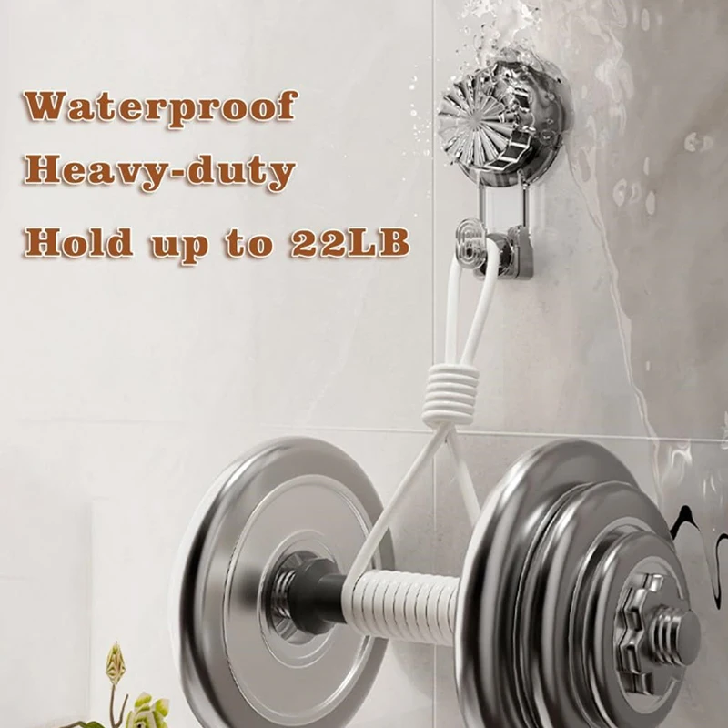 5 pçs rotação ventosa gancho 22 lb resistente à prova dwaterproof água ganchos removíveis para toalha bucha utensílios grinalda cabide
