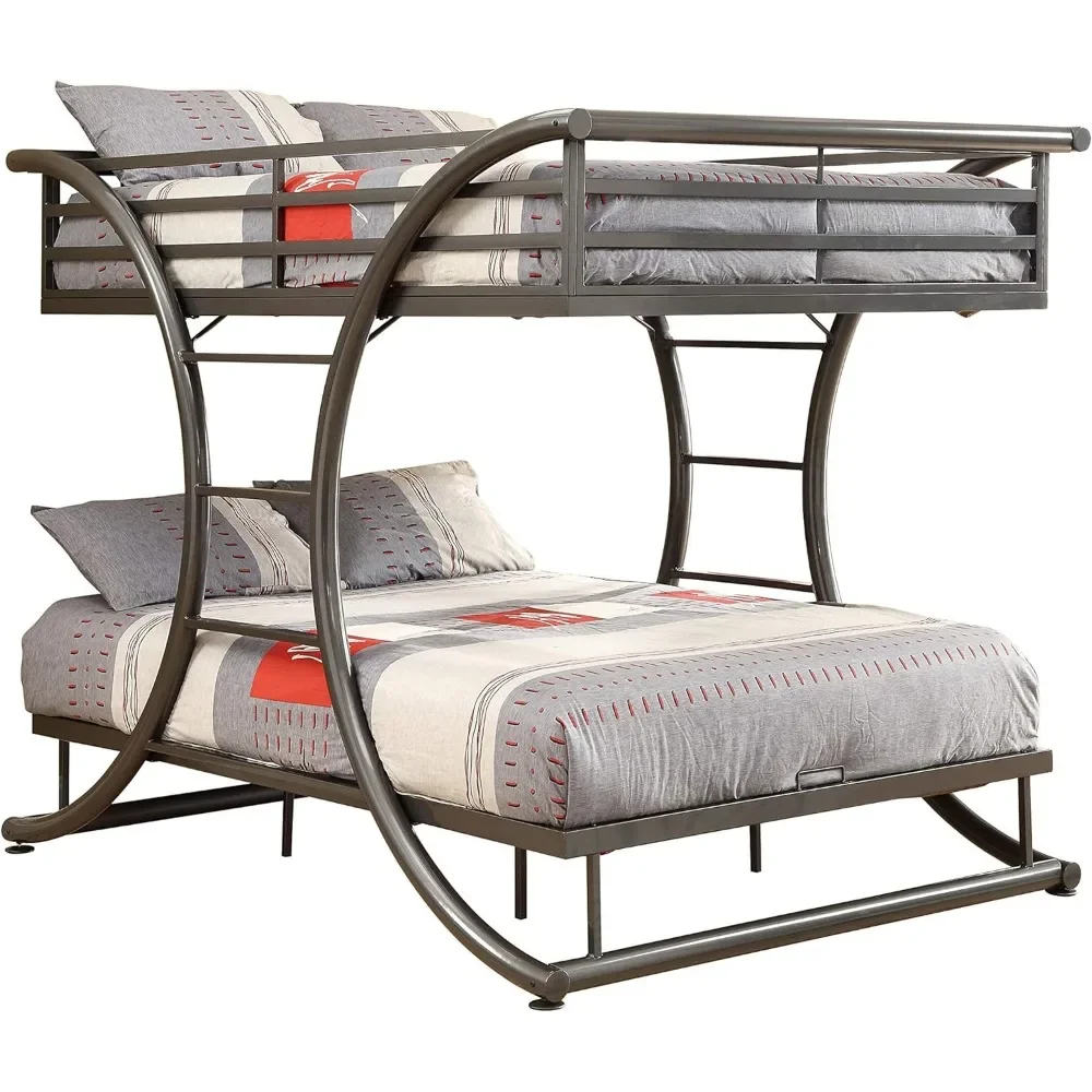 Coaster Home Furnishings Stephan Full over Full Bunk Bed Gunmetal bunk beds  bedroom set  bedroom furniture