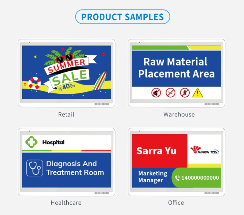 أعلى بيع كامل الألوان تطبيق الهاتف المحمول تحديث شاشة العرض الرقمية العلامة الإلكترونية Eink Epaper BLE ESL Digital E ink لمتجر البيع بالتجزئة