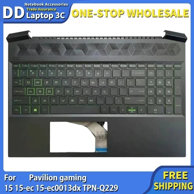 

New Keyboard For Pavilion Gaming 15 15-EC 15-EC0013dx TPN-Q229 Palmrest Laptop Case Keyboard US English Version Upper Cover