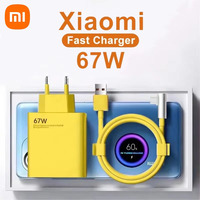 Xiaomi Original 67W USB Super Fast Charger Power Adapter Mi 15 14 13 12 11 6A Type C Cable POCO X5 X4 Pro Redmi Note Charger