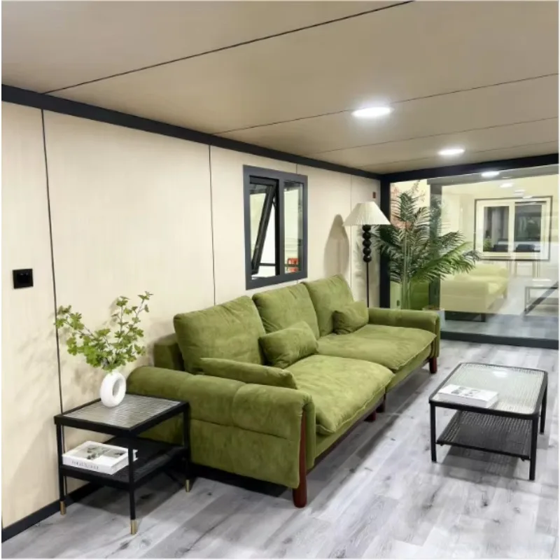Fully Furnished Premade Waterproof 40ft Prefabricated Folding Expandable Eco-Friendly Container House Mobile Office Building