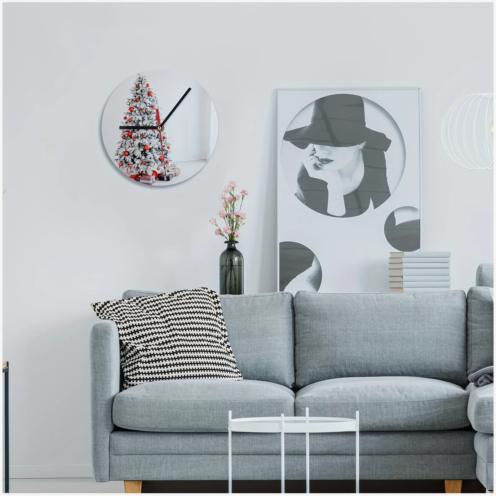 6 pcs Sublimation Wood Wall Clock Blanks – 7.9 Inch Round DIY Printable Clock Faces, Battery Operated, Unfinished Natural Wood,
