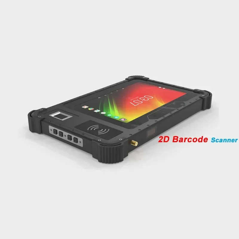 Cheapest android 11.0 rugged tablet pc 4gb ram 64gb rom with RJ45 RS232 port 2D Scanner NFC Fingerprint UHF RFID 8 inch computer
