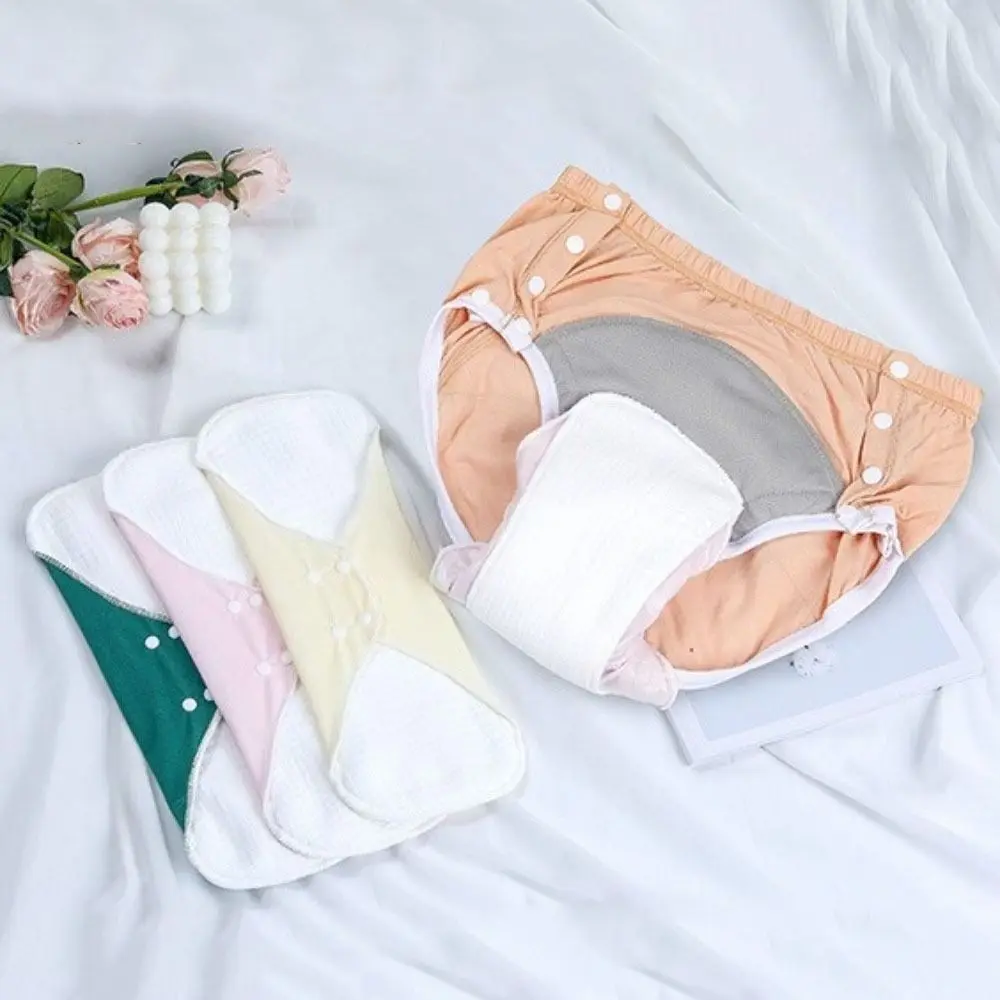 

Washable Menstrual Cloth Pads Reusable 33cm Large Sanitary Napkin Breathable Soft Pantyliner Panty Liner Incontinence