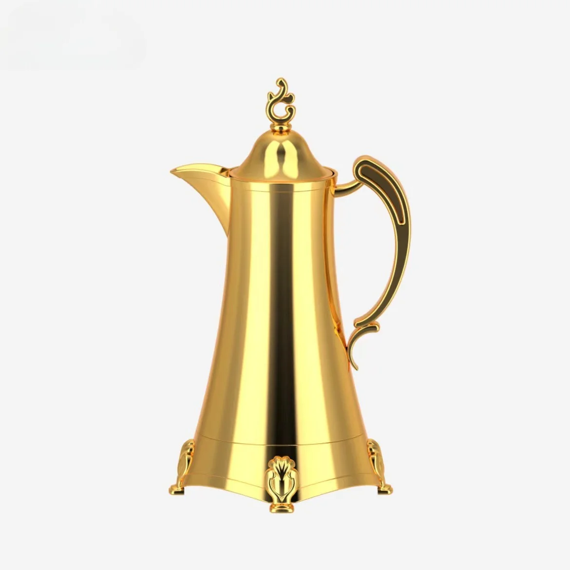Arab Classical Long-lasting Thermos Hotel Hot Water Bottle Office Plastic Portable Water Bottle Glass Liner Thermos Kettle