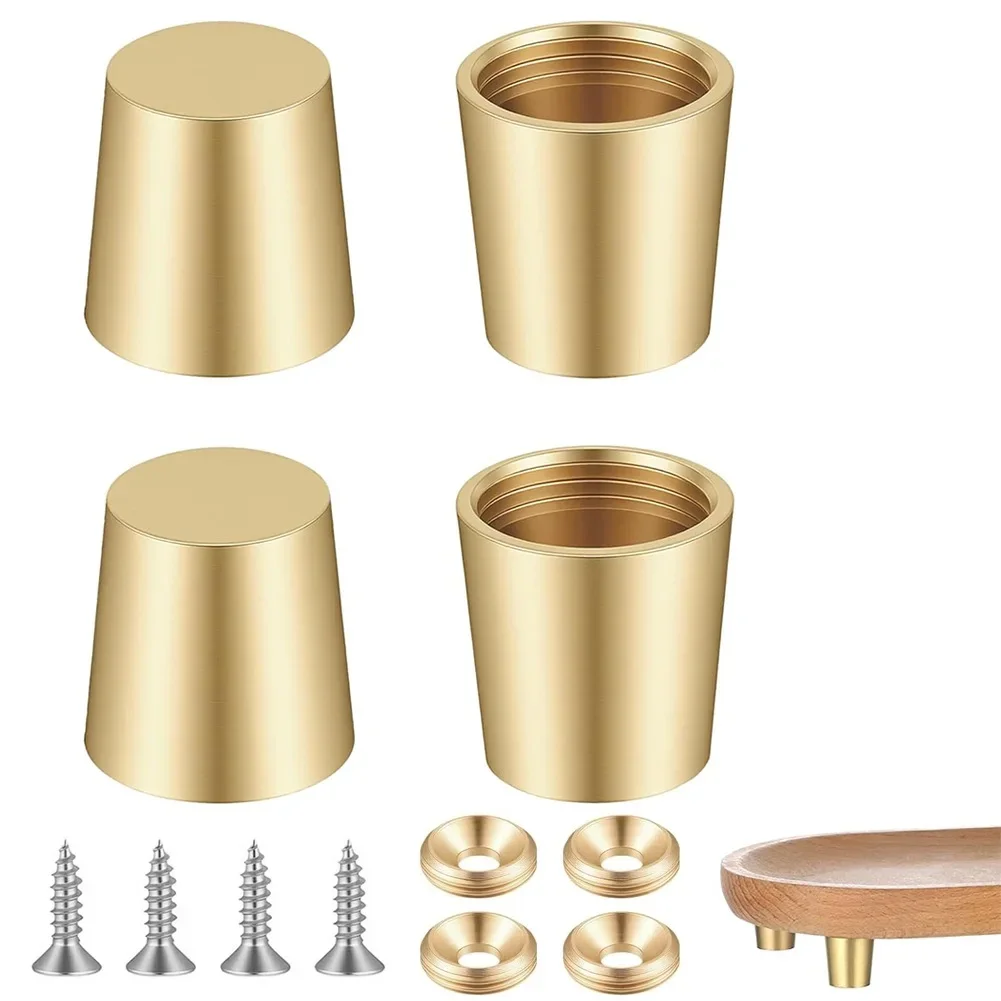 Non Slip Pads Brass Board Feet Secure Grip On Surfaces Installation Kit Included Screws And Washers For Cutting Boards