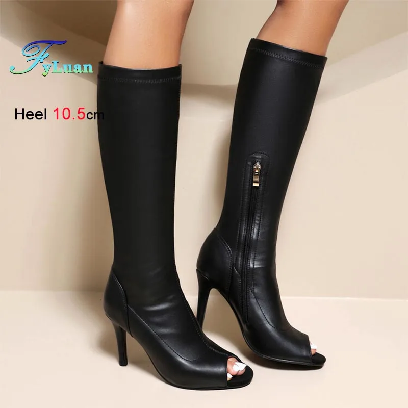 2025-mode-femmes-bottes-noir-a-talons-hauts-genou-longueur-bottes-cote-fermeture-eclair-stiletto-bottes-longues-classique-dames-peep-toe-bottes-hautes