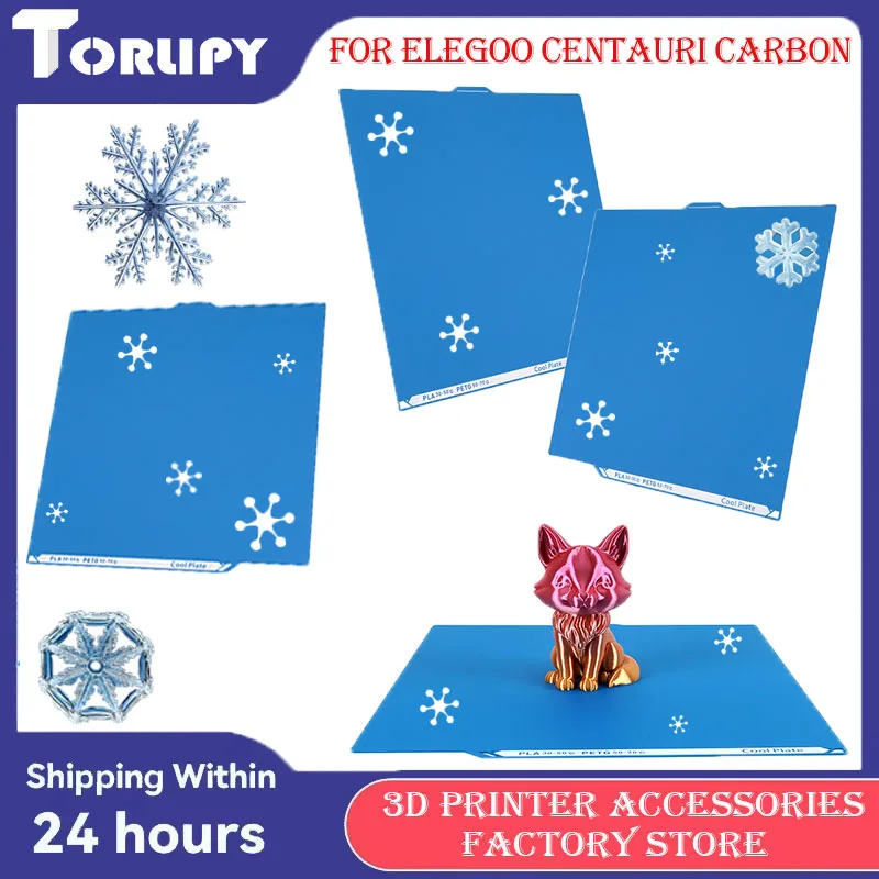 Untuk Elegoo Centauri Carbon 3DPrinter Bed Low-Temp Fast Printing Double-Sided Usable Kompatibel dengan PLA/PETG 3DPrinter Accessory