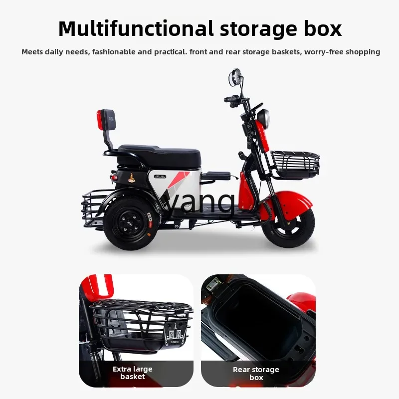 

LTT electric tricycle household small with shed to help the elderly pick up children scooter