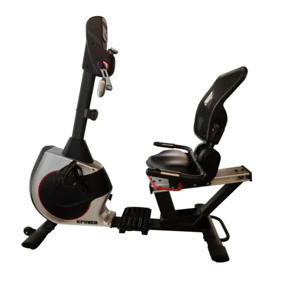 Commercial Indoor Exercise Bike Belt Drive Magnetic Resistance LCD Display Steel Material Adjustable Seat 240kg