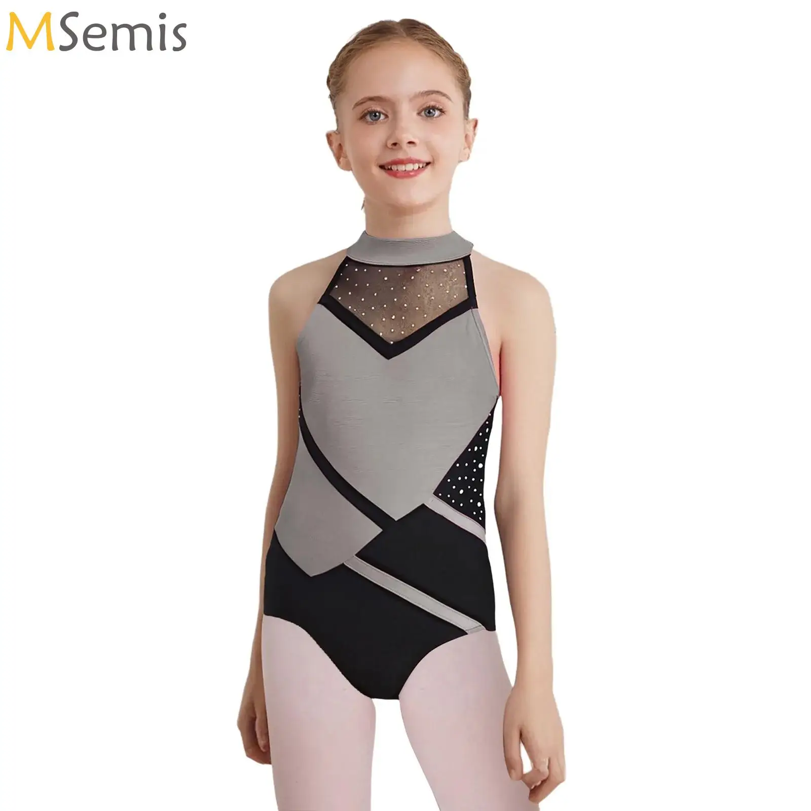 

Gymnastics Leotards for Girls Rhinestones Ballet Dance Jersey Bodysuit Ballerina Outfits Dancewear Figure Skating Jumpsuits