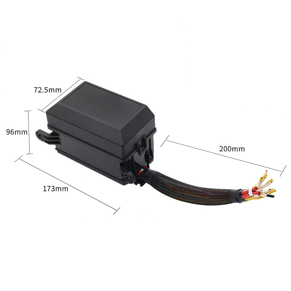 12V-24V Relay Box 6-Way Fuse Box 12AWG Pre-wired Waterproof Relay Box Suitable For Automotive And Marine Applications