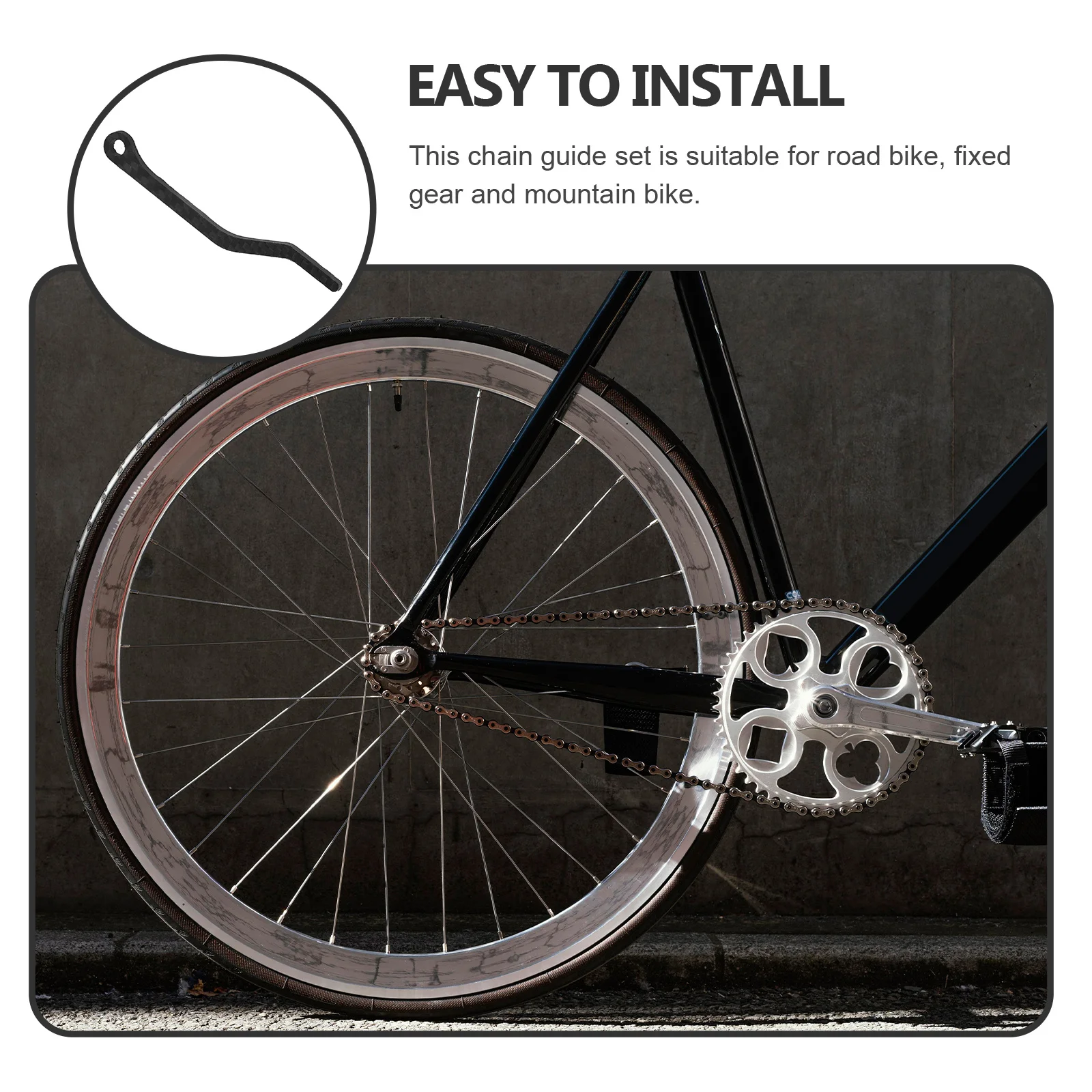 

Chain Stabilizer Guide Bike Protectors Chainwheel Cranksets Rub Bicycle Guard Chargeable Man