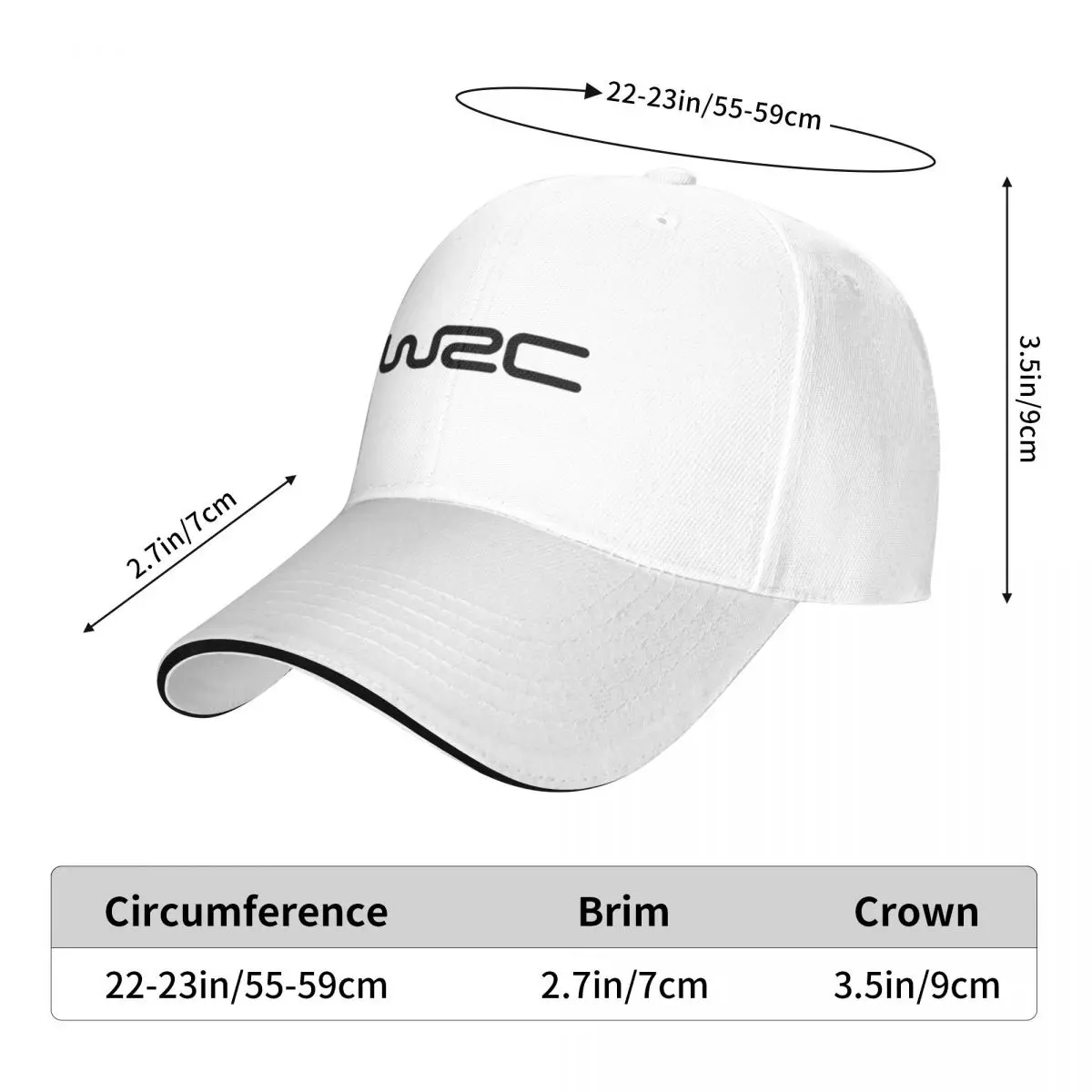 WRC Word Rally Championship simple logo Baseball Cap derby hat Hat Man Luxury Golf Men Women's image 6