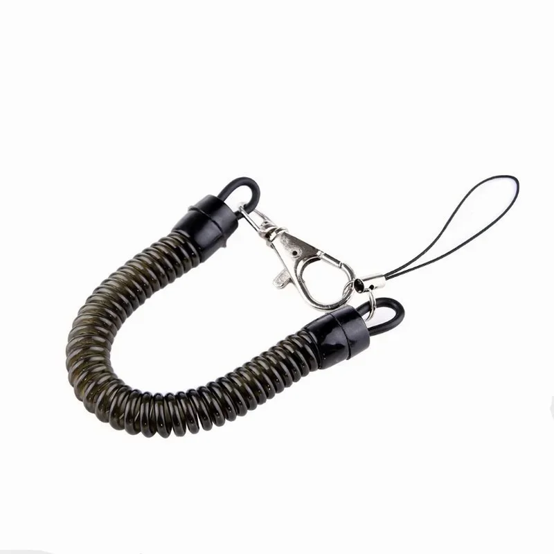 1 adet Siyah Bahar Tipi Kordon Tuşları Kolye Cep Telefonu Tutucu Anahtarlık Asılı Halat Askı Geçiş Erişim Kartı Anahtarlık Anti Kayıp