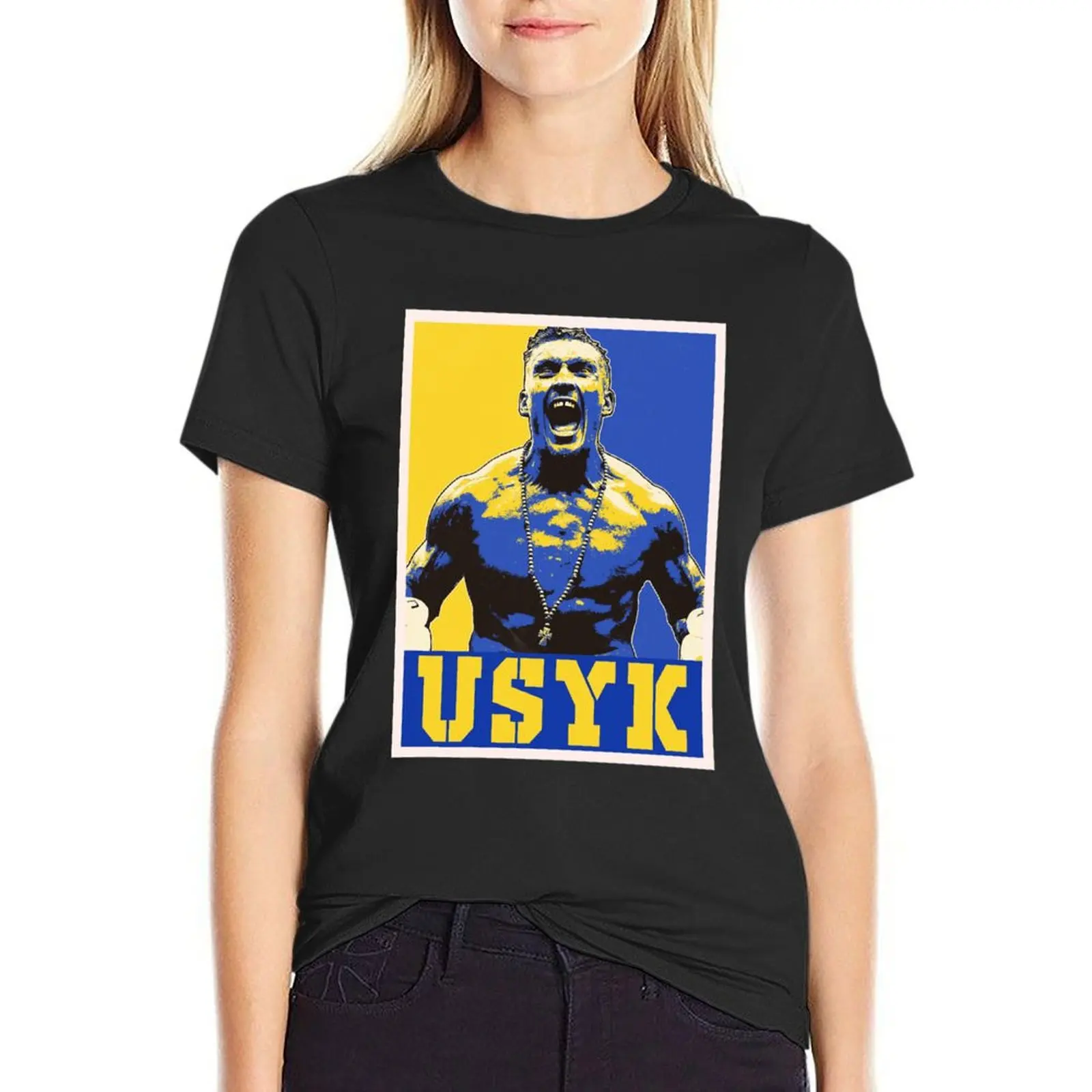 

Gennady Golovkin Funny Gifts Boy Girl Oleksandr Usyk Retro Vintage T-Shirt hippie clothes summer top black t shirts for Women