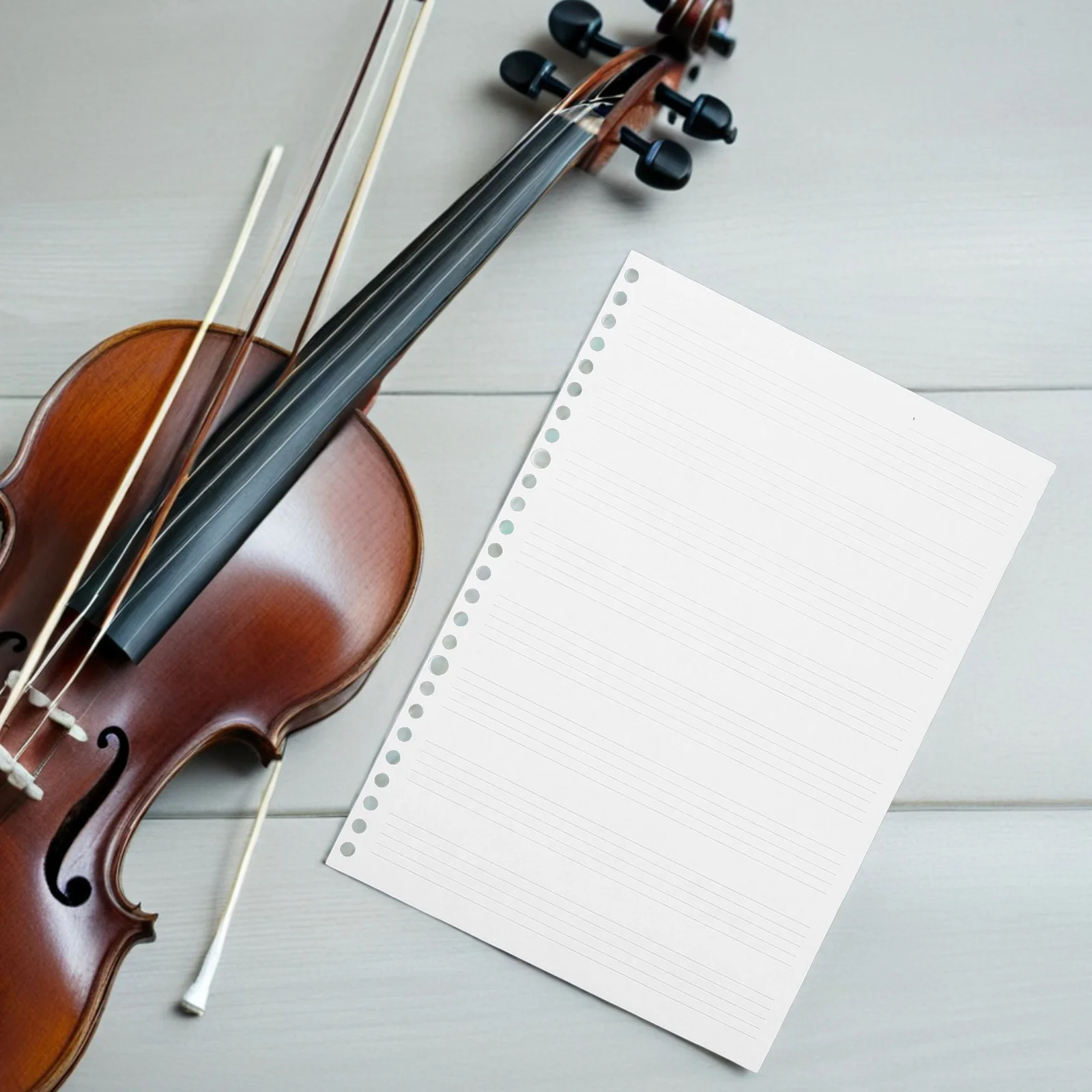 

2 Books Manuscript Notebook Refill 10X7 Inch Blank Staff Precision Printed Sturdy Lined Music Paper For Students Composers