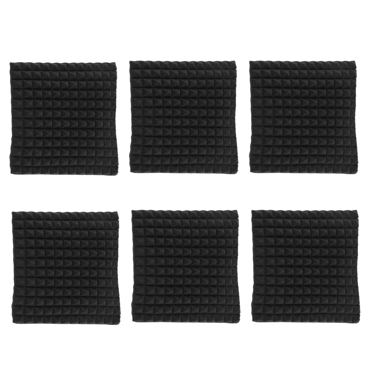 6 Pcs Acoustic Panels Foam Board Studio Sound-Absorbing Firewall Wedge Tiles Helps Reduce Echo and Unnecessary Noise