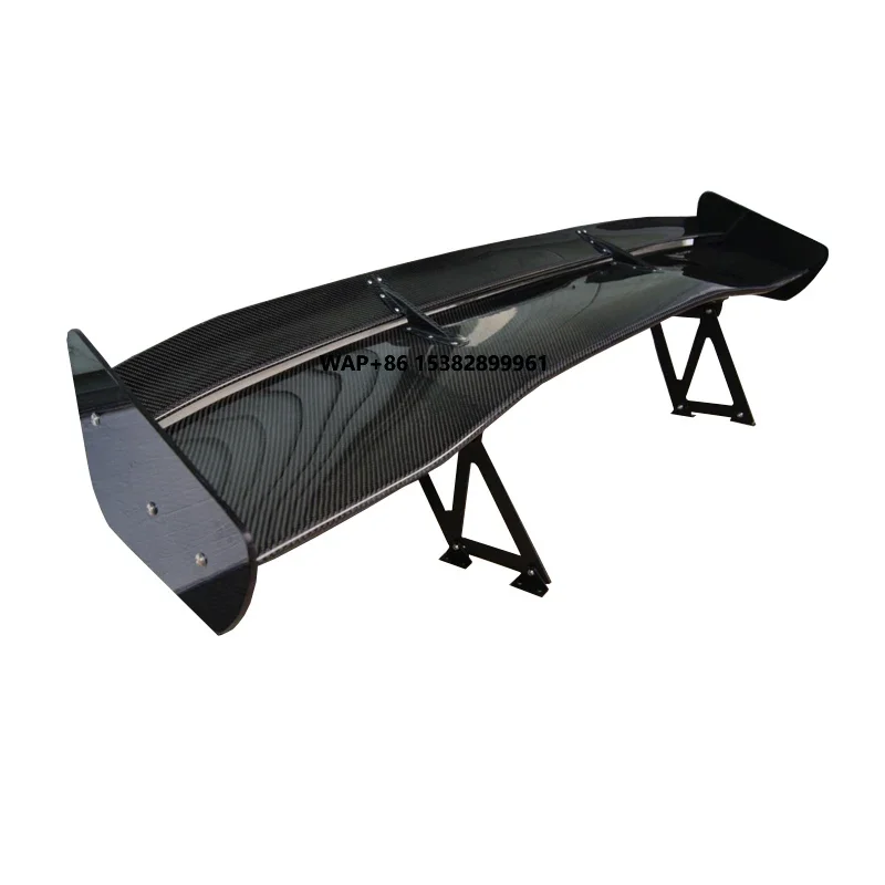 

Real Carbon Fiber AO Style Rear Spoiler Wings Universal Auto Tail Spoiler for Cars Double floors