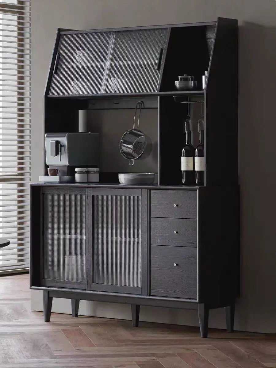 

A Modern Minimalist Nordic Solid Wood Sideboard Japanese Retro Oak Cabinet Coffee Tea Cabinet Wine Cabinet
