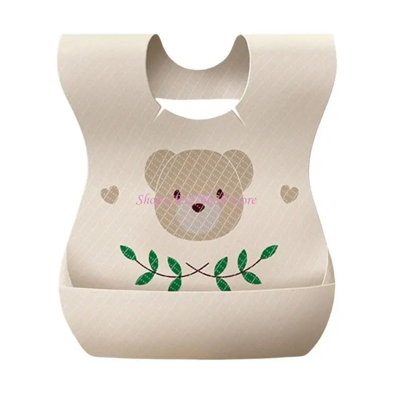 

R6FD Нетканый детский нагрудник, водонепроницаемый одноразовый нагрудник, удобный, обеспечивает быструю и легкую очистку для и