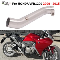 Motorcycle Exhaust modify Middle Pipe Link Pipe 50.8MM Slip On For HONDA VFR1200 X VFR1200F VFR 1200 2009 - 2015 Section Muffler