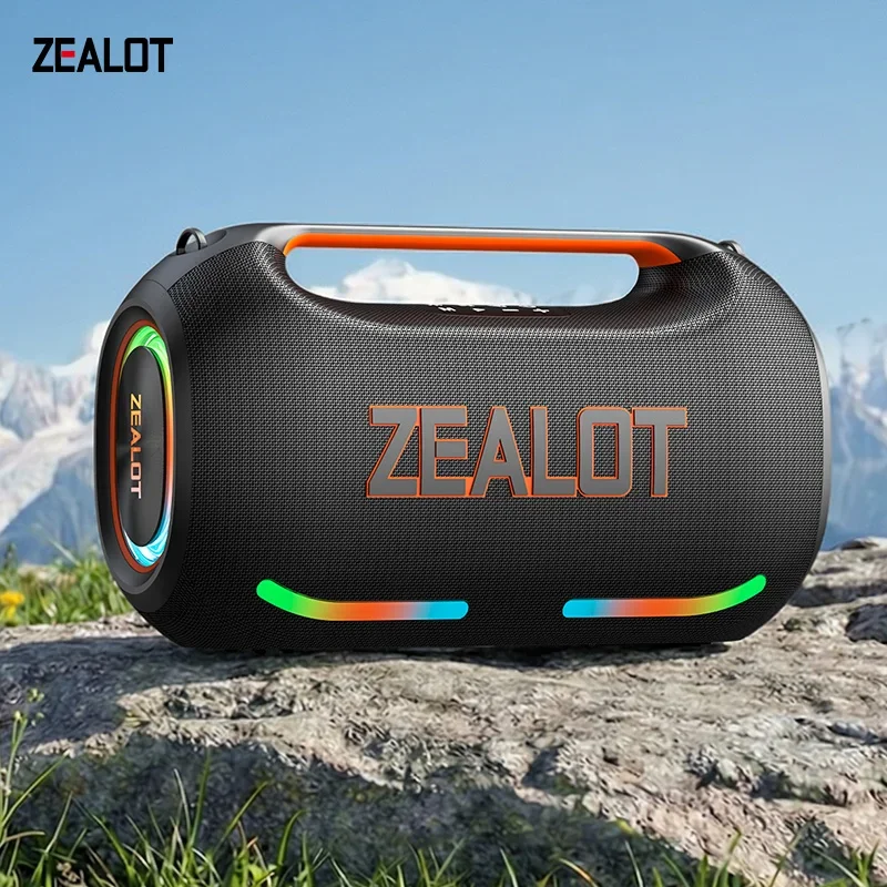 ZEALOT-ZE41 250W Tragbarer Bluetooth-Lautsprecher Hohe Lautstärke Wasserdicht 48000mAh Kabelloser TWS-Subwoofer Unterstützt USB/TF/AUX RGB-Licht