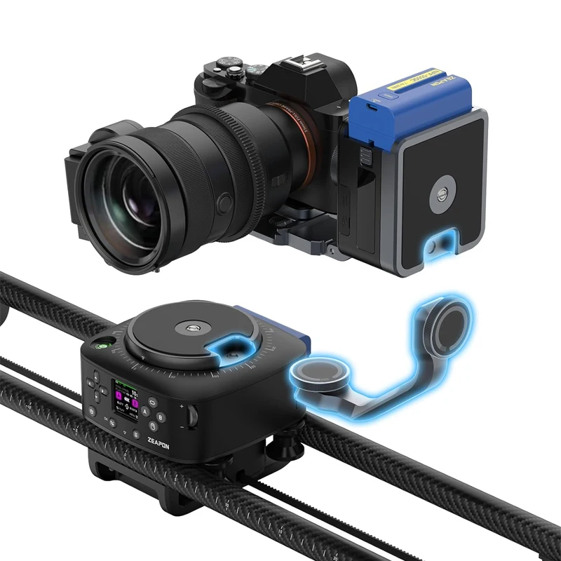 Zeapon AXIS 120 Pro Multi-axis Motorized Slider For DSLR Camera Video Double Distance Portable Slider