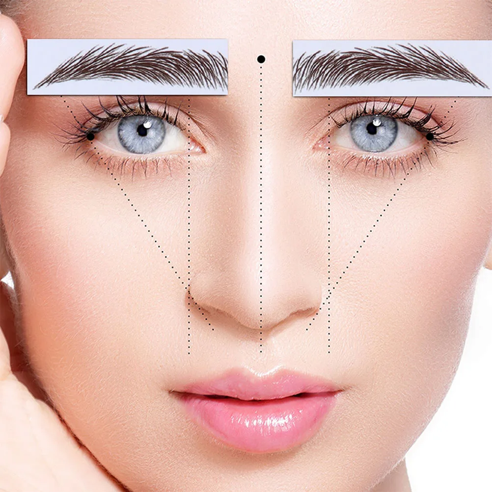 

5Pcs Eyebrow Tattoos Stickers Realistic 6D Imitation Eyebrow Transfer Makeup Tool for Sparse Brows Solution No Harm