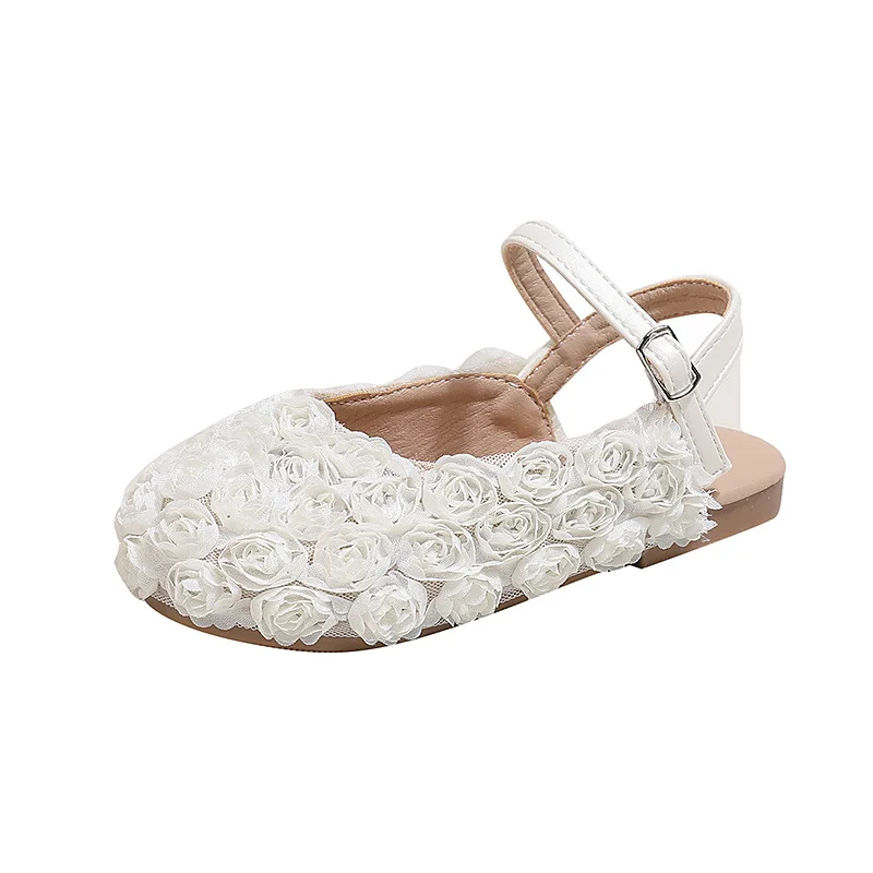 Sandalias Baby Girls Sandals Comfort Kid Floral Princess Shoes Soft Sole Summer Allmatch Seaside Kids Casual Shoe Size23-34 여아구두