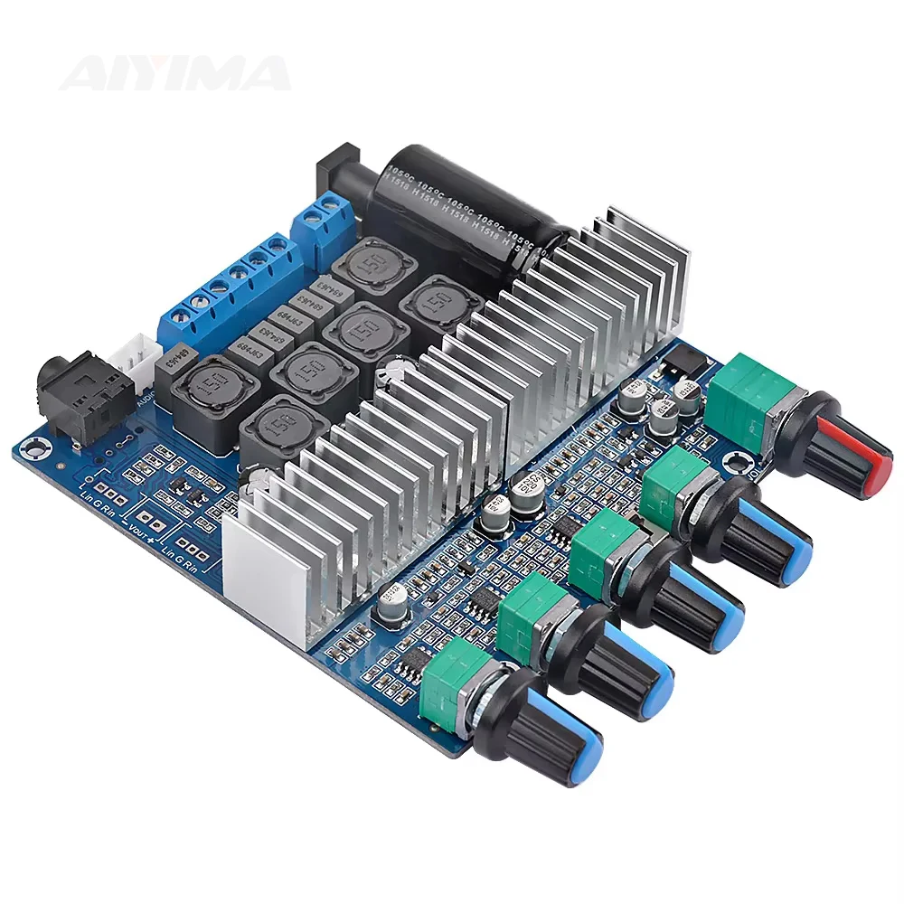 AIYIMA TPA3116 TPA3116D2 جهاز تضخيم الصوت مجلس 2.1 قوة مضخم الصوت 50Wx2 + 100 واط باس مكبر للصوت لمكبر الصوت السلبي