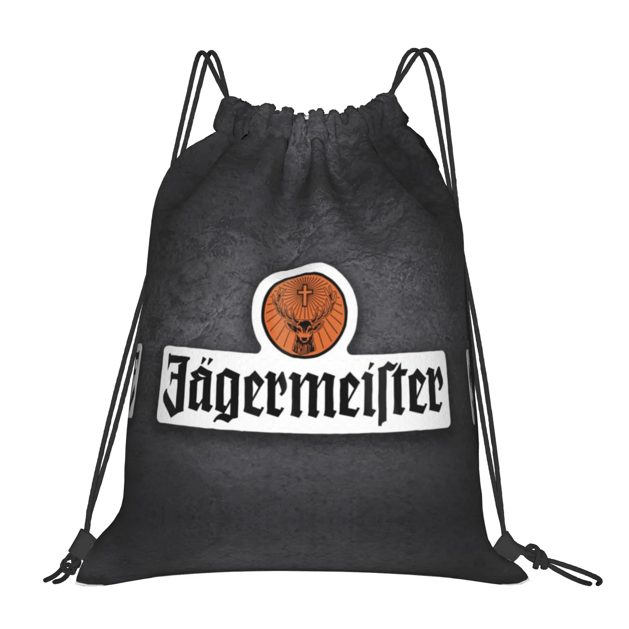Pegatina jJägermeister Deer Cross, bolsas deportivas portátiles con cordón Jägermeister, mochila para montar a caballo, mochilas de almacenamiento para gimnasio
