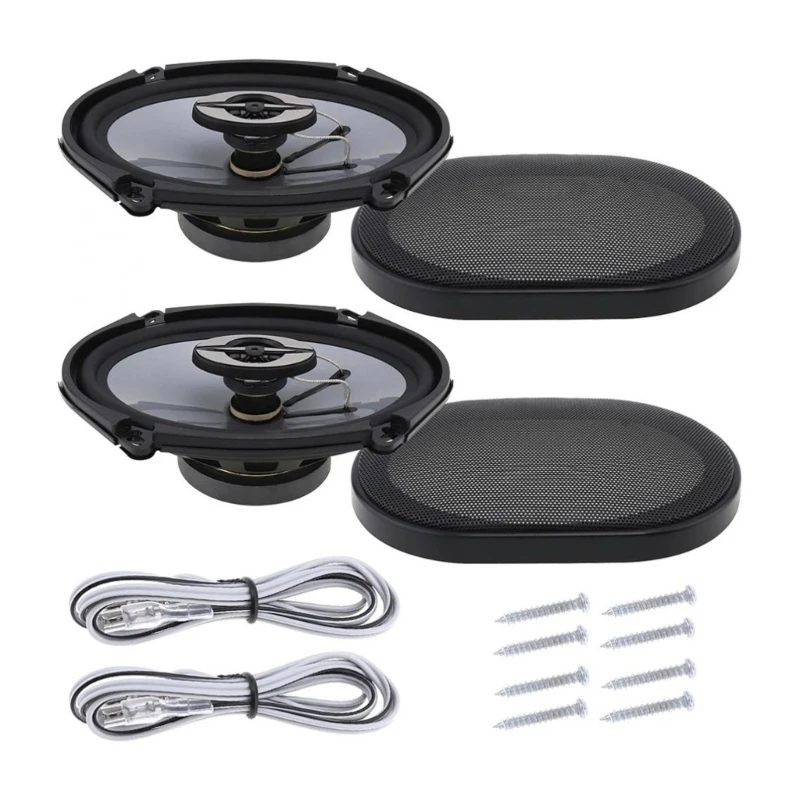 Car Stereo Loudspeakerss 380W High Middle Coaxial Vehicle Sound Systems Automotive Entertainment Easy Installation