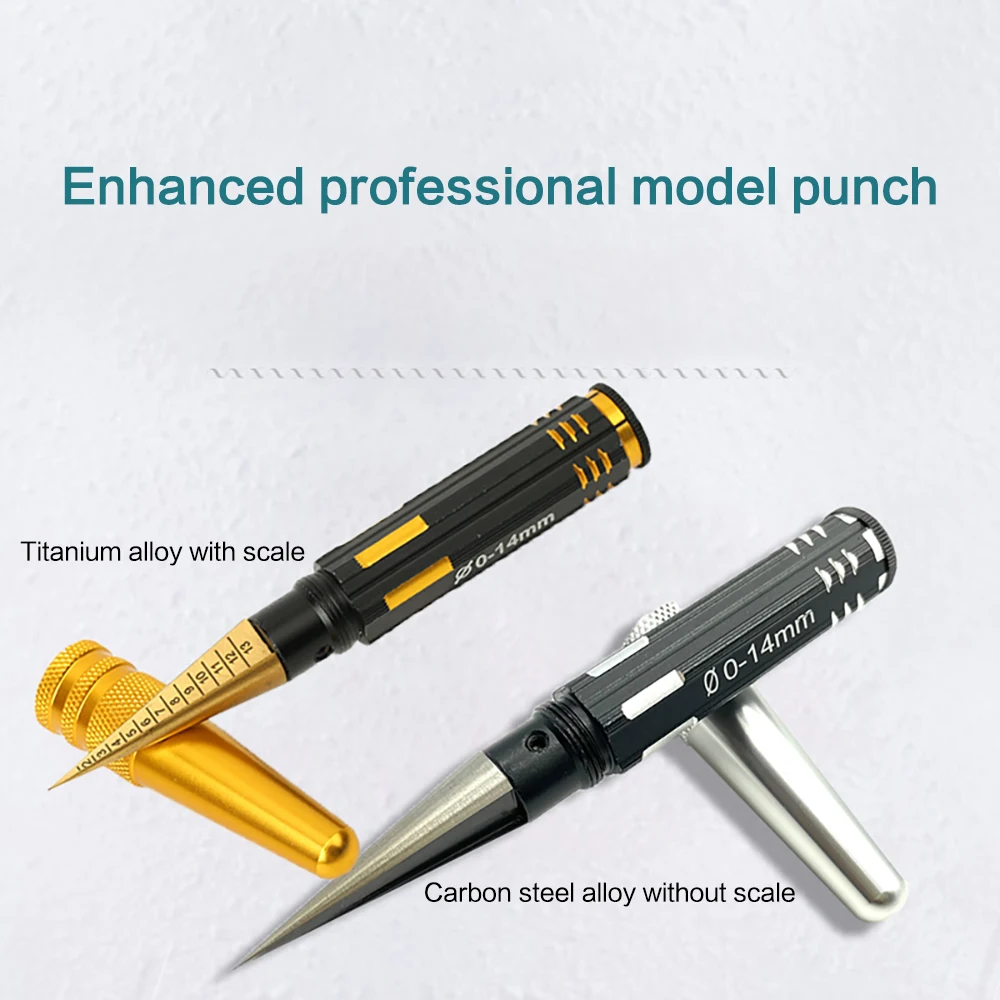 Professional Drill Tool Reinforced titanium alloy with scale clay punch DIY hand-made woodworking punch expand hole pottery tool