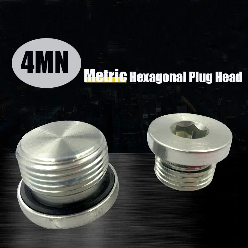 

Metric M8~60X1.5mm Male Threaded ED Nut Ring Sealing Plug Hex Socket Flange Plug Seal Pipe Oil Plug Washer Plug Cap