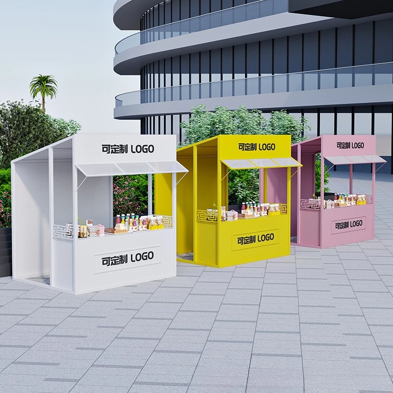 Outdoor market stall rack Internet celebrity stall rack stall table shelf