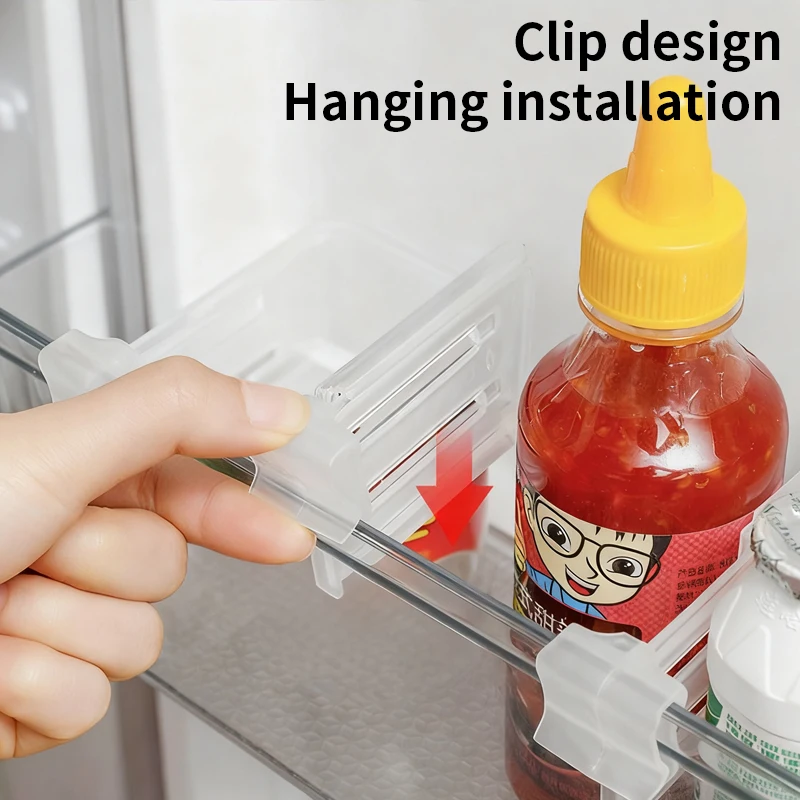 Panneau de séparation rétractable pour porte latérale de réfrigérateur domestique, Classification et stockage divers, Clip de séparation gratuit