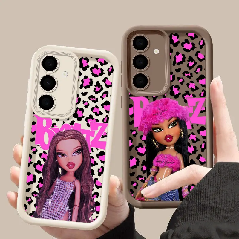 Pink Bratzs Dolls S26 Ultra Case For Samsung Galaxy S26 S25 S24 S22 S23 Ultra S21 Plus S20 S25 FE Camera Protection Soft Cover