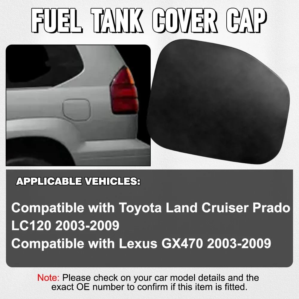 لتويوتا لاند كروزر برادو LC120 2003-2009 لكزس GX470 2003-2009 محرك خزان الباب غطاء حشو استبدال أجزاء #5