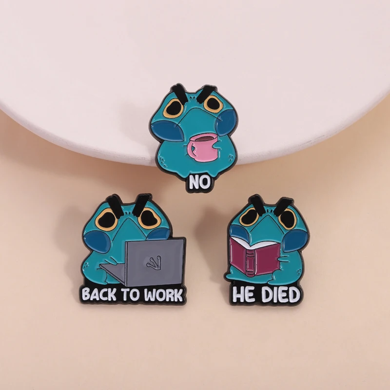 Cartoon Anime Character Enamel Pins Ranma 1/2 Pig Steve's Lava Chicken Cute Cat Frog Raccoon Brooches Lapel Badge Jewelry Gifts