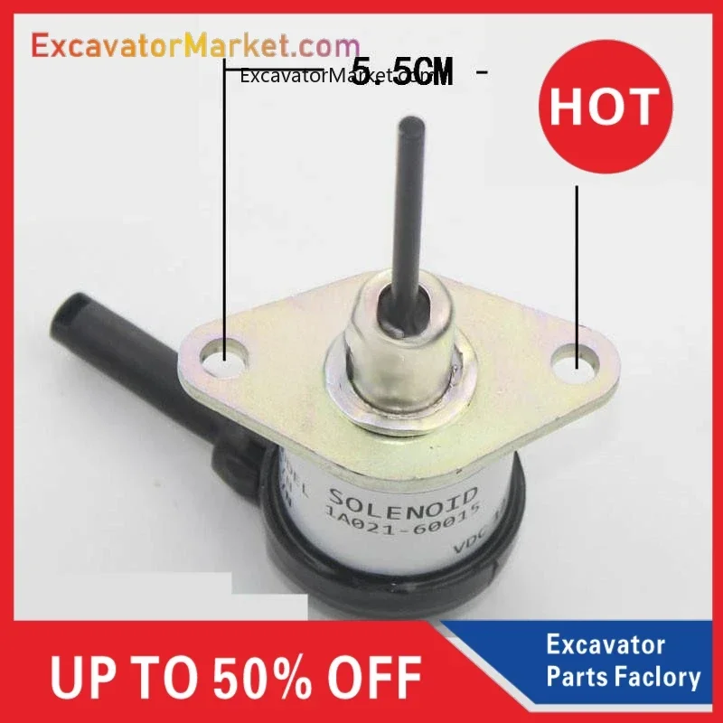 

Excavator Parts Flame Out Switch Solenoid Valve parts Kubota Flame Out Solenoid Valve D1105T 185 Komatsu PC56-7 Interior Parts